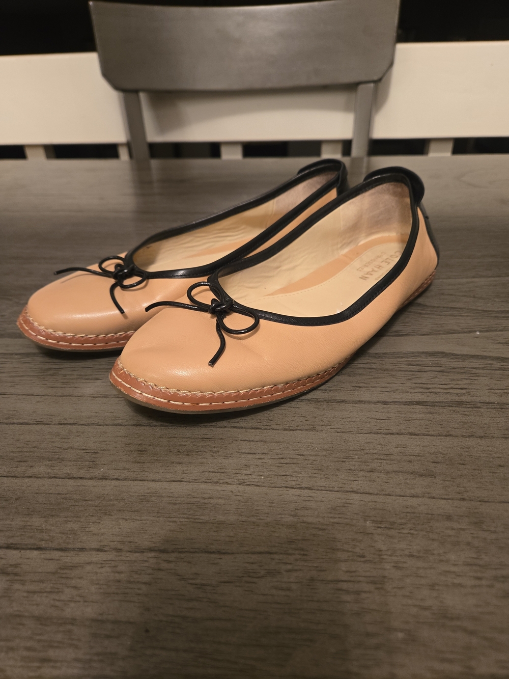 Cole Haan Ballet Flat Cloudfeel Pink Ballet Sheep Leather Slip On Flats Sz 8.5
